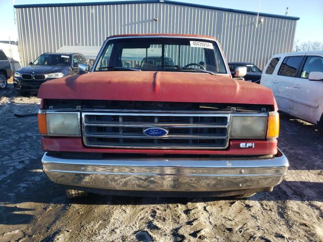 1FTEF15Y1KNA37217 - 1989 FORD F150 RED photo 5