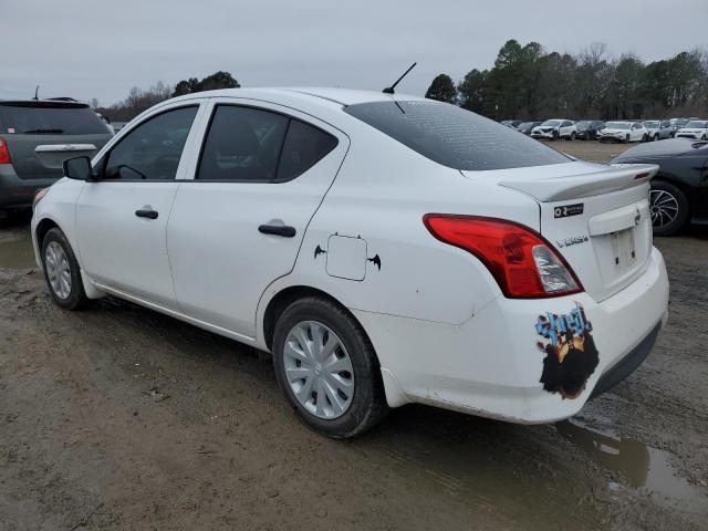 3N1CN7APXKL810568 - 2019 NISSAN VERSA S WHITE photo 2