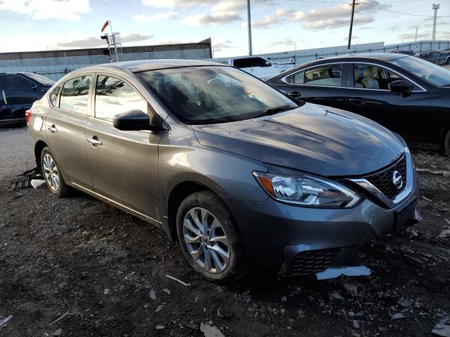 3N1AB7AP0KY244052 - 2019 NISSAN SENTRA S GRAY photo 4