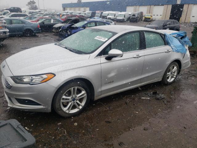 3FA6P0LU7JR128361 - 2018 FORD FUSION SE SILVER photo 1