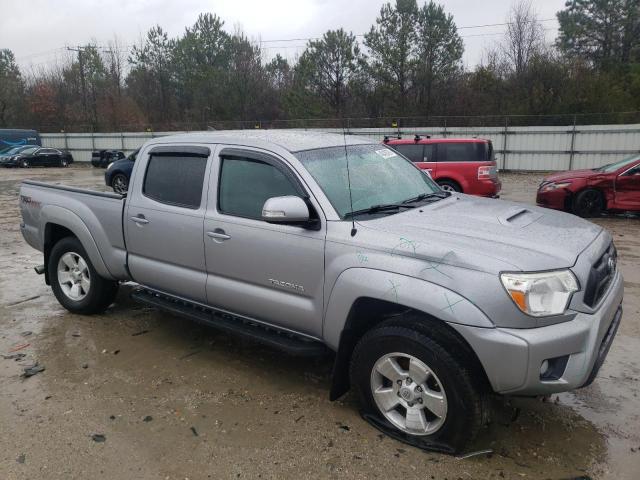 3TMMU4FNXEM065622 - 2014 TOYOTA TACOMA DOUBLE CAB LONG BED SILVER photo 4