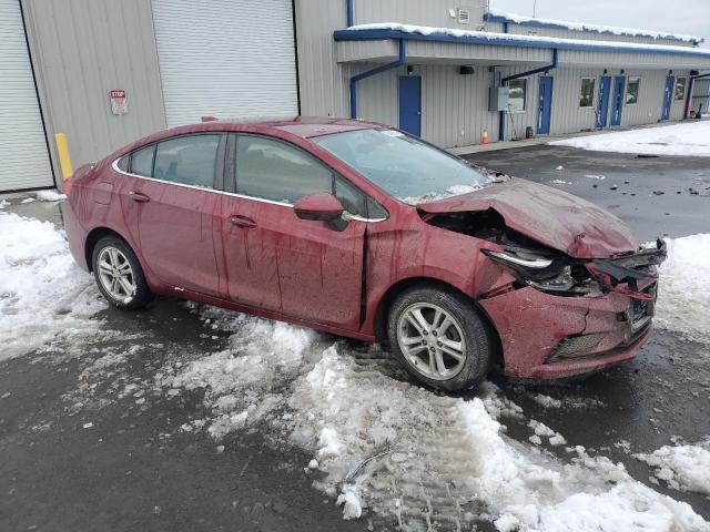 1G1BE5SM6H7177347 - 2017 CHEVROLET CRUZE LT MAROON photo 4