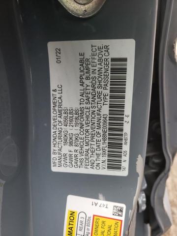 19XFL1H88NE009643 - 2022 HONDA CIVIC SPORT TOURING Көк фото 13