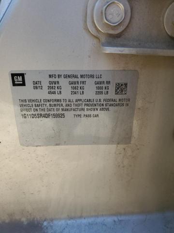 1G11D5SR4DF159925 - 2013 CHEVROLET MALIBU 1LT 金色 照片 12