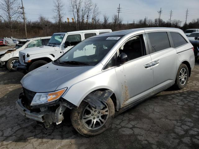 5FNRL5H60CB082869 - 2012 HONDA ODYSSEY EXL SILVER photo 1