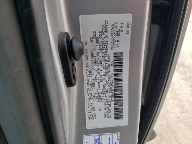 5TDBA22C54S001981 - 2004 TOYOTA SIENNA XLE SILVER photo 12