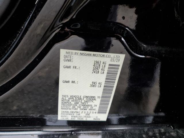 1N4BL4BV9KC215254 - 2019 NISSAN ALTIMA S BLACK photo 12