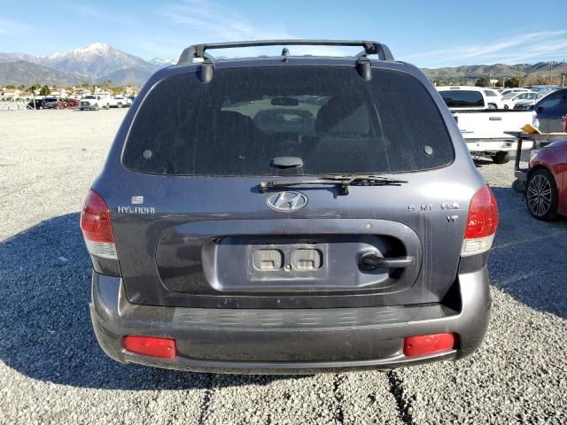 KM8SC13D65U909263 - 2005 HYUNDAI SANTA FE GLS BLUE photo 6