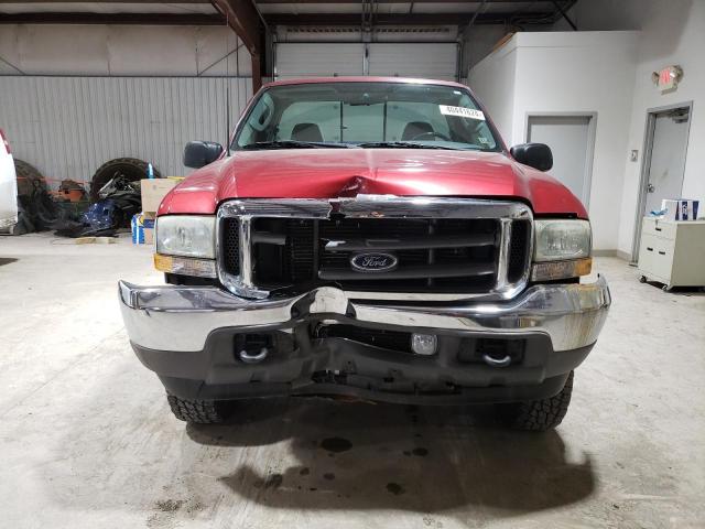 3FTNF21L83MB32143 - 2003 FORD F250 SUPER DUTY RED photo 5