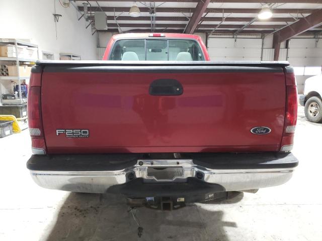 3FTNF21L83MB32143 - 2003 FORD F250 SUPER DUTY RED photo 6