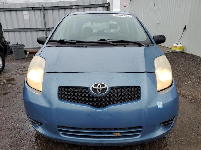 JTDKT923975112899 - 2007 TOYOTA YARIS BLUE photo 5