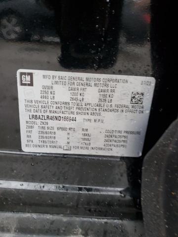 LRBAZLR46ND166944 - 2022 BUICK ENVISION PREFERRED BLACK photo 12