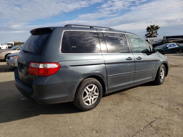 5FNRL38766B444978 - 2006 HONDA ODYSSEY EXL BLUE photo 3