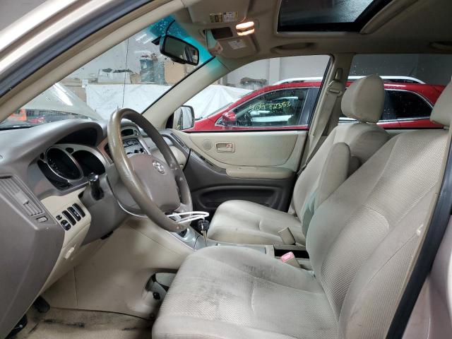 JTEDP21A240010451 - 2004 TOYOTA HIGHLANDER BASE بيج صورة 7