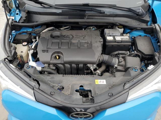 NMTKHMBX6KR095147 - 2019 TOYOTA C-HR XLE BLUE photo 11