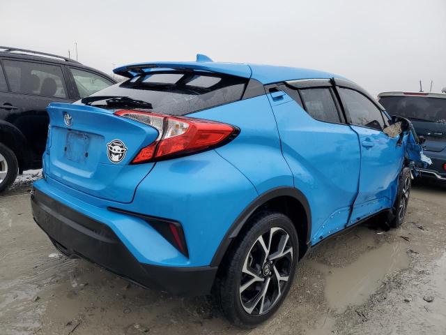 NMTKHMBX6KR095147 - 2019 TOYOTA C-HR XLE BLUE photo 3