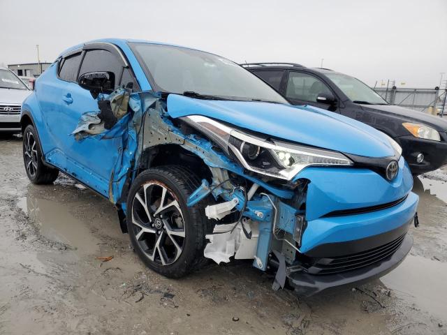 NMTKHMBX6KR095147 - 2019 TOYOTA C-HR XLE BLUE photo 4