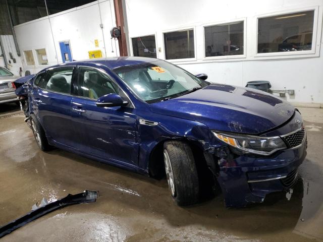 5XXGU4L3XGG035279 - 2016 KIA OPTIMA EX BLUE photo 4