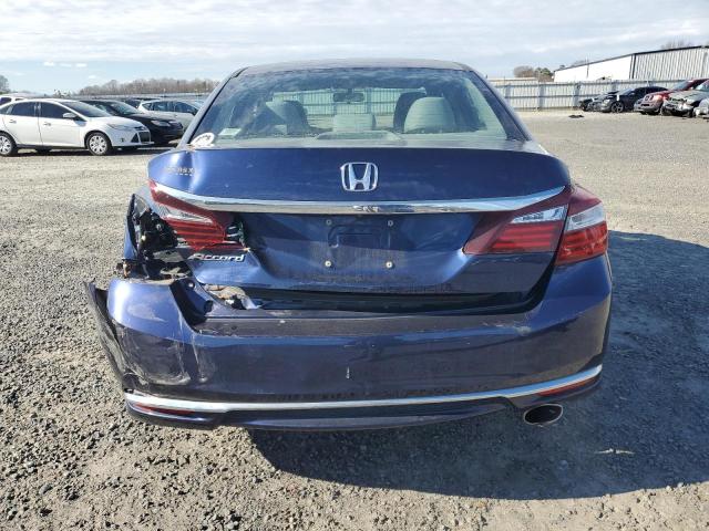 1HGCR2F3XHA209964 - 2017 HONDA ACCORD LX BLUE photo 6