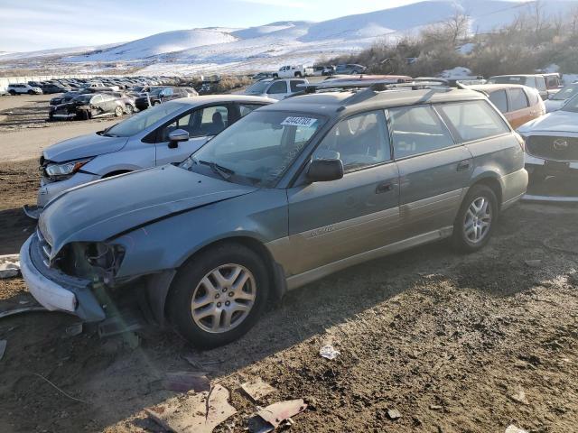 4S3BH665517631133 - 2001 SUBARU LEGACY OUTBACK GREEN photo 1