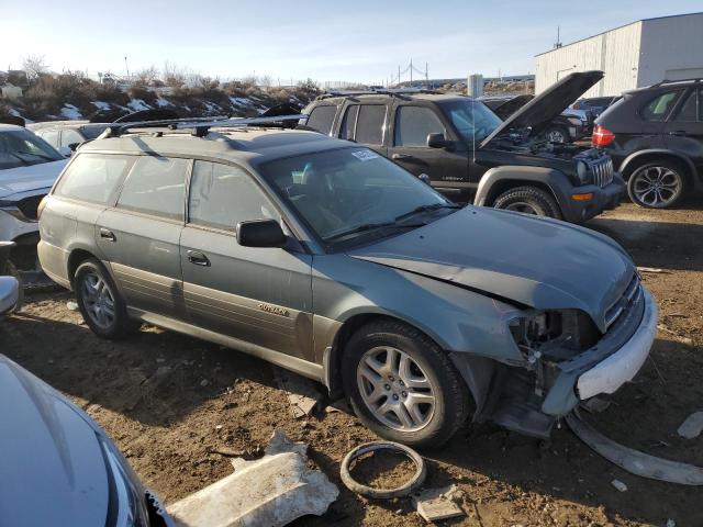 4S3BH665517631133 - 2001 SUBARU LEGACY OUTBACK GREEN photo 4