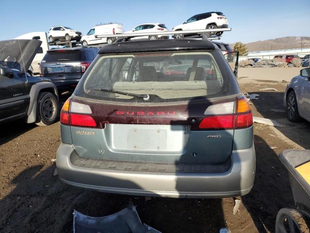 4S3BH665517631133 - 2001 SUBARU LEGACY OUTBACK GREEN photo 6