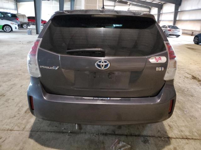 JTDZN3EU9HJ059026 - 2017 TOYOTA PRIUS V CHARCOAL photo 6