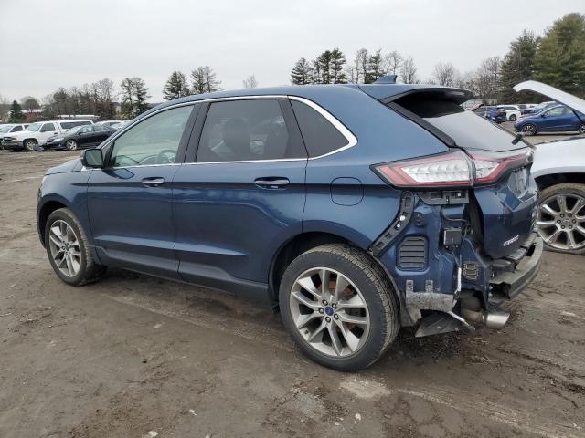 2FMPK4K92HBB35952 - 2017 FORD EDGE TITANIUM BLUE photo 2