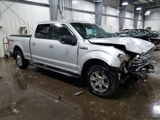 1FTFW1EF1FKD10375 - 2015 FORD F150 SUPERCREW SILVER photo 4