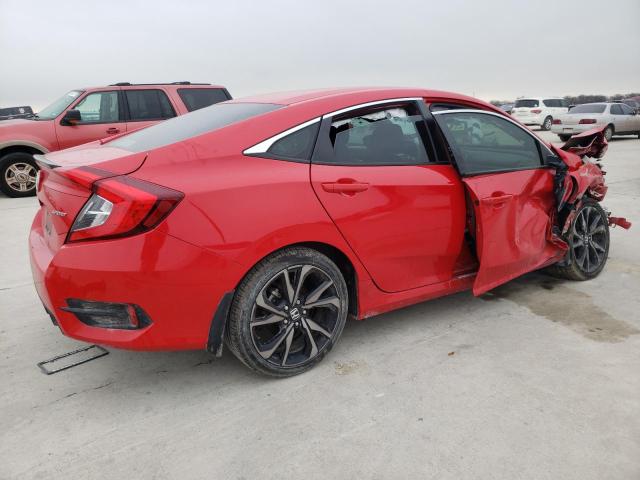 2HGFC2F88LH520118 - 2020 HONDA CIVIC SPOR RED photo 3