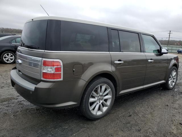 2FMGK5DC8BBD24160 - 2011 FORD FLEX LIMITED BROWN photo 3