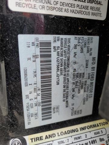 5LMFU27588LJ21728 - 2008 LINCOLN NAVIGATOR შავი ფოტო 13