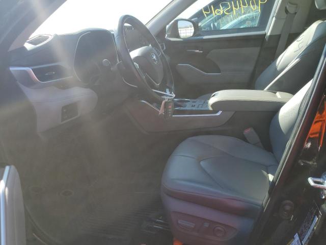 5TDGZRBH8MS528092 - 2021 TOYOTA HIGHLANDER XLE BLACK photo 7