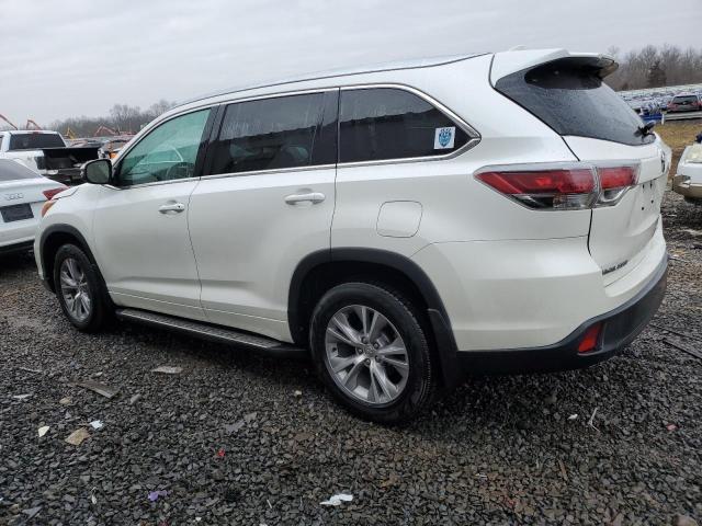 5TDJKRFHXFS136254 - 2015 TOYOTA HIGHLANDER XLE WHITE photo 2