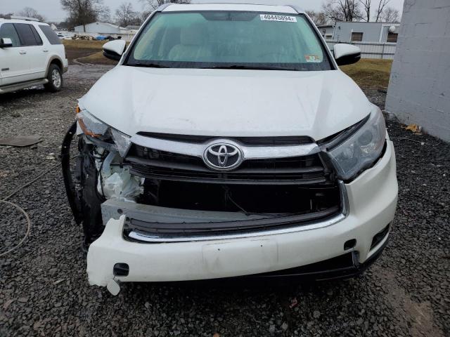 5TDJKRFHXFS136254 - 2015 TOYOTA HIGHLANDER XLE WHITE photo 5