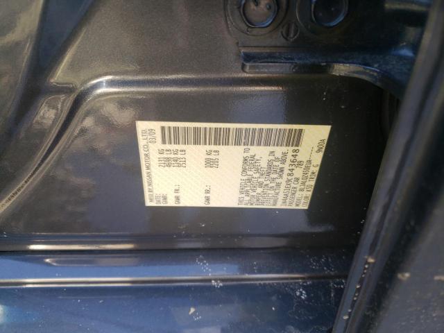 1N4AA51EX9C843648 - 2009 NISSAN MAXIMA S GRAY photo 12