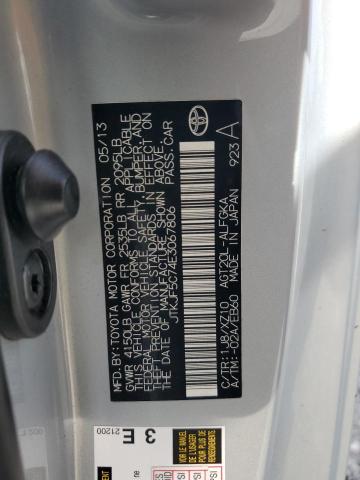 JTKJF5C74E3067806 - 2014 TOYOTA SCION TC 银色 照片 12