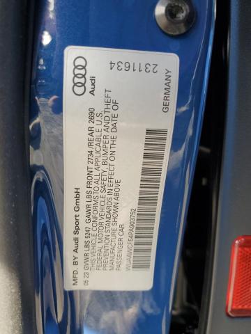 WUAAWCF54PA903752 - 2023 AUDI RS5 BLUE photo 12