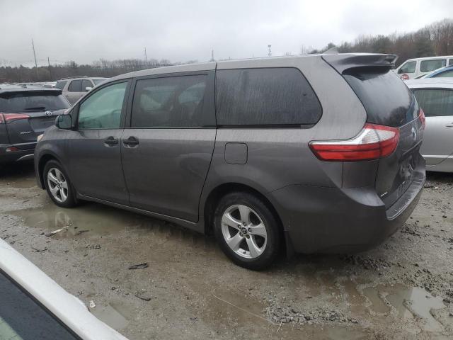 5TDZZ3DCXKS972286 - 2019 TOYOTA SIENNA GRAY photo 2