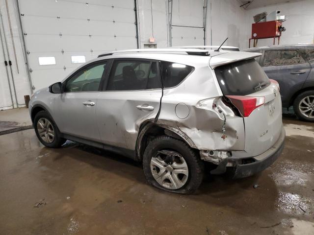 JTMBFREV5EJ004658 - 2014 TOYOTA RAV4 LE SILVER photo 2