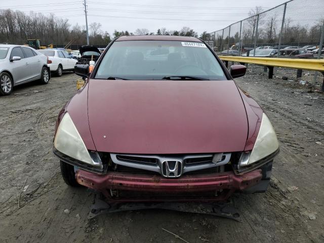 1HGCM567X5A043038 - 2005 HONDA ACCORD EX RED photo 5