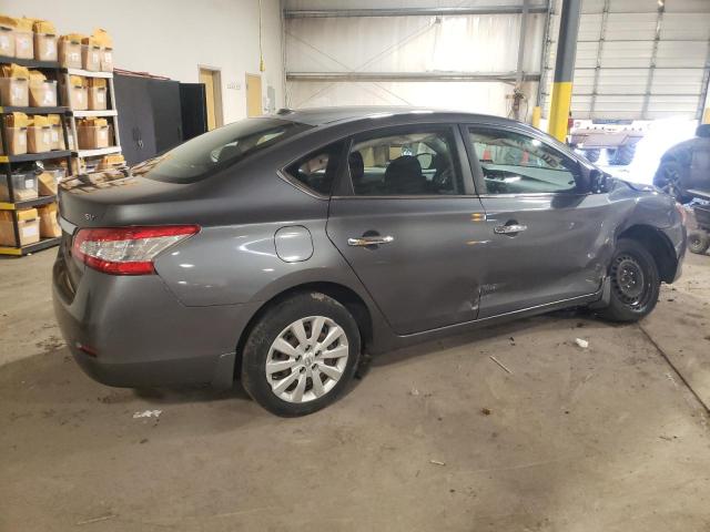 3N1AB7AP8FL676830 - 2015 NISSAN SENTRA S GRAY photo 3