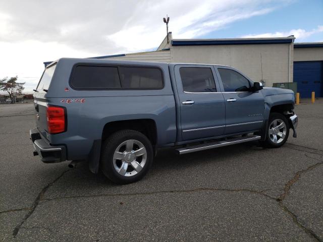 3GCUKSECXFG331361 - 2015 CHEVROLET SILVERADO BLUE photo 3