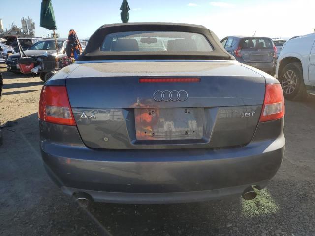 WAUAC48H36K009203 - 2006 AUDI A4 1.8 CABRIOLET GRAY photo 6