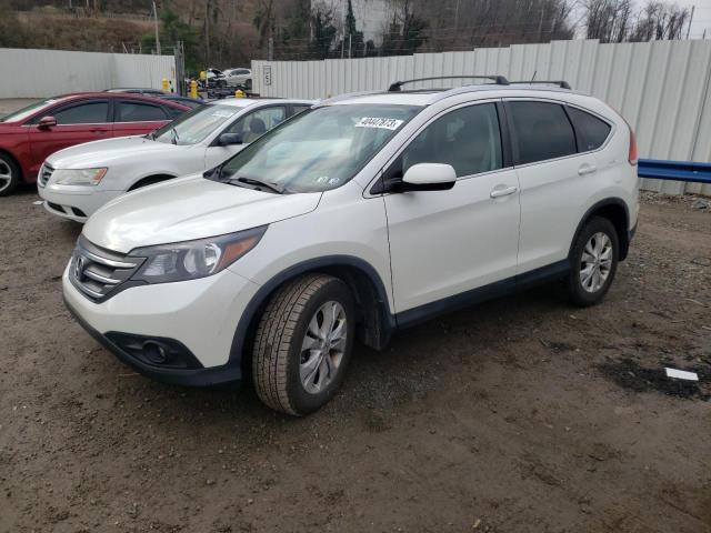 5J6RM4H77CL047303 - 2012 HONDA CR-V EXL WHITE photo 1