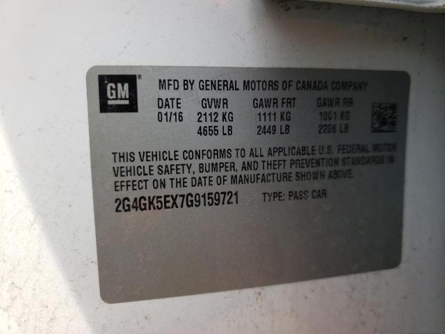 2G4GK5EX7G9159721 - 2016 BUICK REGAL 白色 照片 12