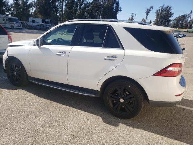 4JGDA5HB3FA578867 - 2015 MERCEDES-BENZ ML 350 4MATIC WHITE photo 2