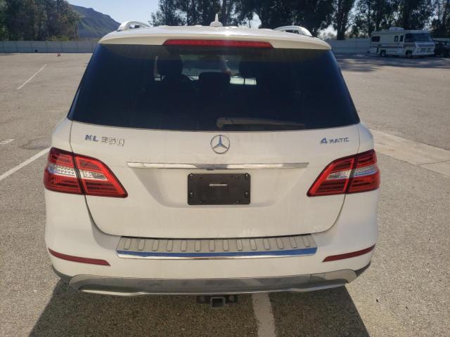 4JGDA5HB3FA578867 - 2015 MERCEDES-BENZ ML 350 4MATIC WHITE photo 6