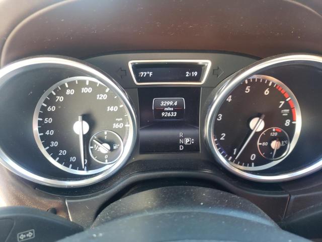 4JGDA5HB3FA578867 - 2015 MERCEDES-BENZ ML 350 4MATIC WHITE photo 9