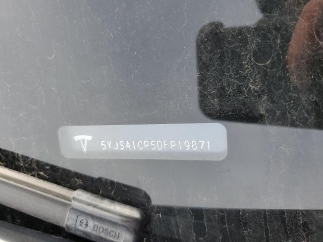 5YJSA1CP5DFP19871 - 2013 TESLA MODEL S შავი ფოტო 12